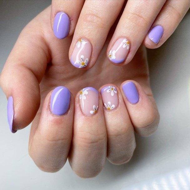 Decorative Looks For Womens Lilac Nail