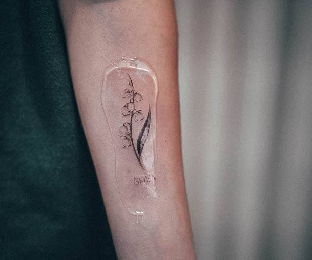 Decorative Looks For Womens Lily Of The Valley Tattoo