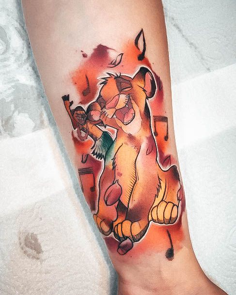 Decorative Looks For Womens Lion King Tattoo