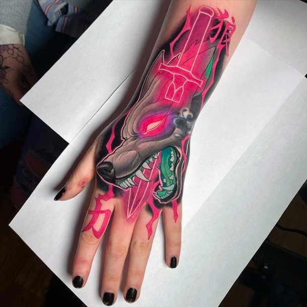 Decorative Looks For Womens Neon Tattoo