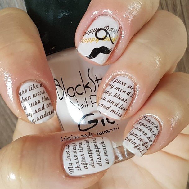 Decorative Looks For Womens Newspaper Nail