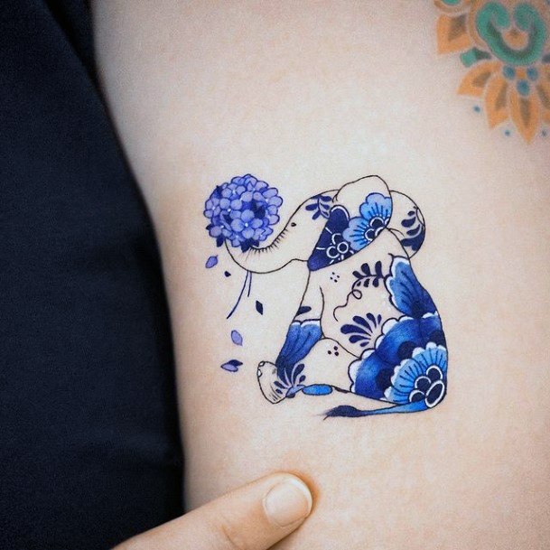 Decorative Looks For Womens Oriental Plate Porcelain Tattoo