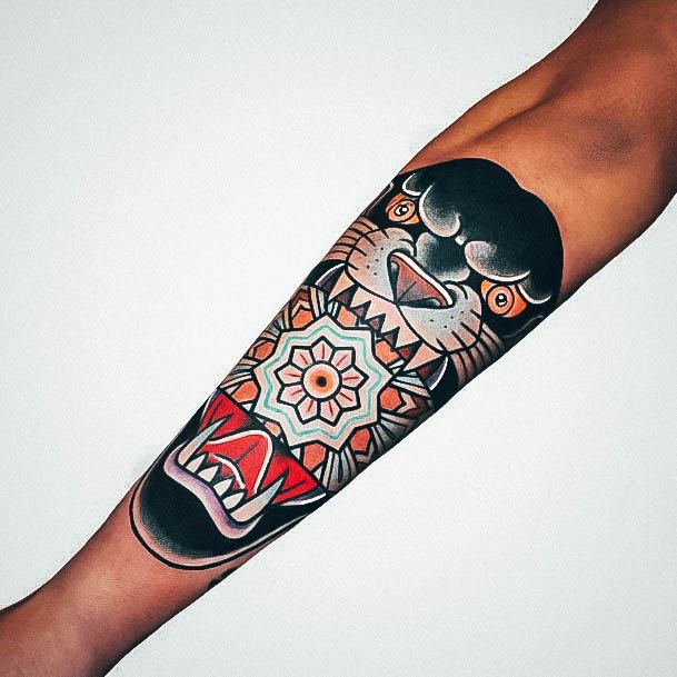 Decorative Looks For Womens Panther Tattoo