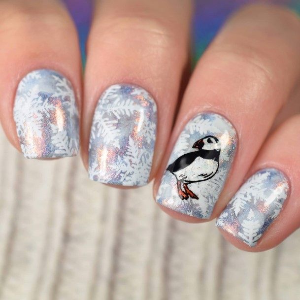 Decorative Looks For Womens Penguin Nail