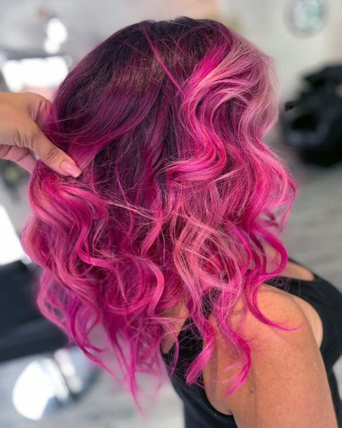 Decorative Looks For Womens Pink Hairstyles