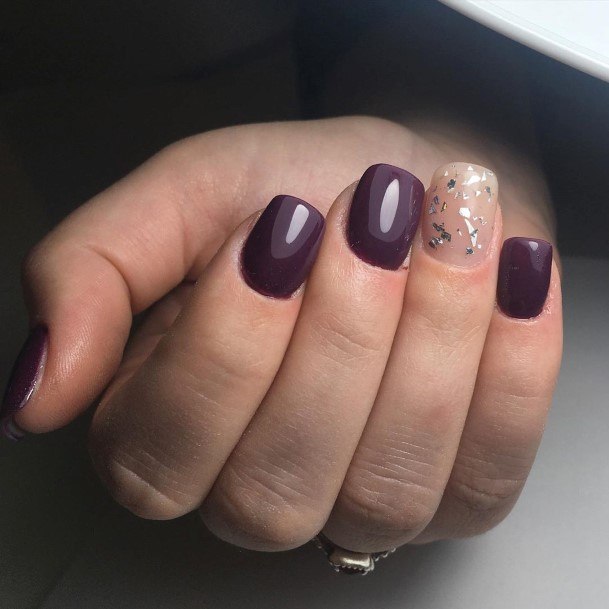 Decorative Looks For Womens Plum Nail