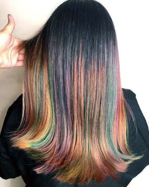 Decorative Looks For Womens Rainbow Hairstyles