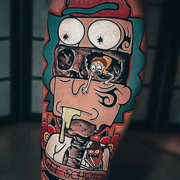 Decorative Looks For Womens Rick And Morty Tattoo