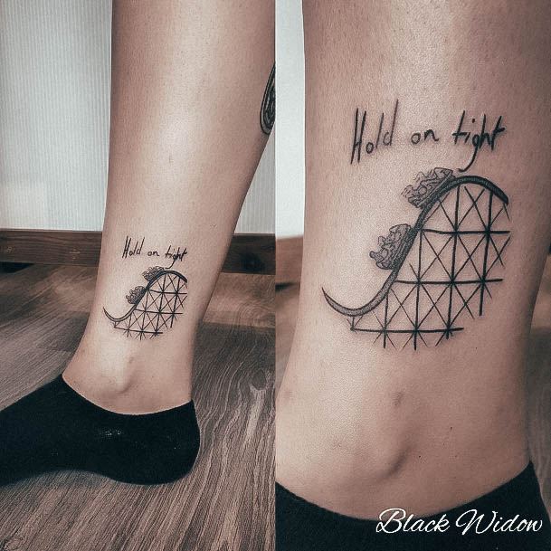 Decorative Looks For Womens Rollercoaster Tattoo