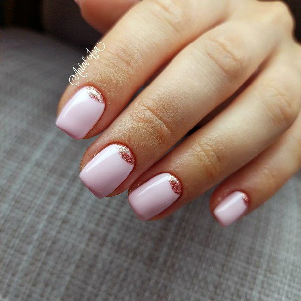 Decorative Looks For Womens Rose Gold Nail