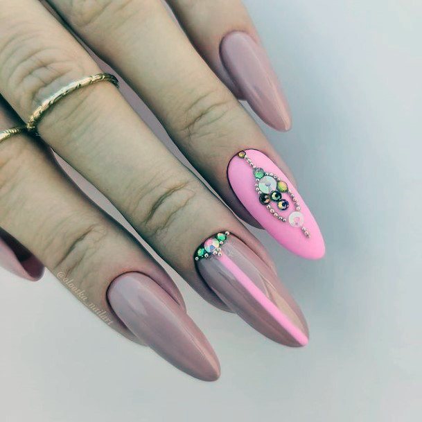 Decorative Looks For Womens Rose Pink Nail