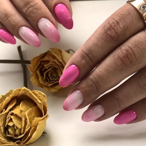 Decorative Looks For Womens Short Pink Nail