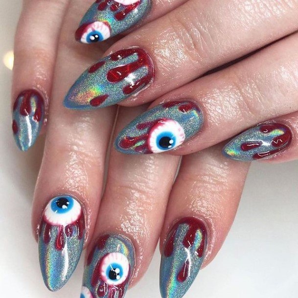 Decorative Looks For Womens Spooky Nail