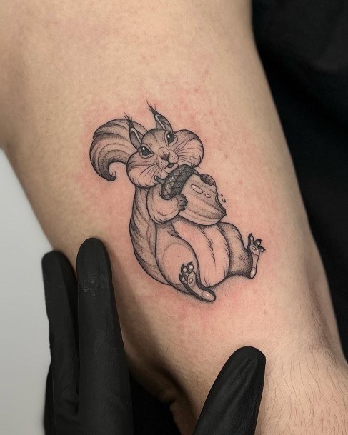 Decorative Looks For Womens Squirrel Tattoo