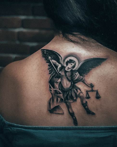 Decorative Looks For Womens St Michael Tattoo