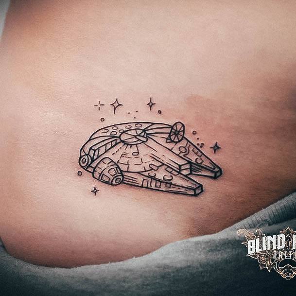 Decorative Looks For Womens Star Wars Tattoo