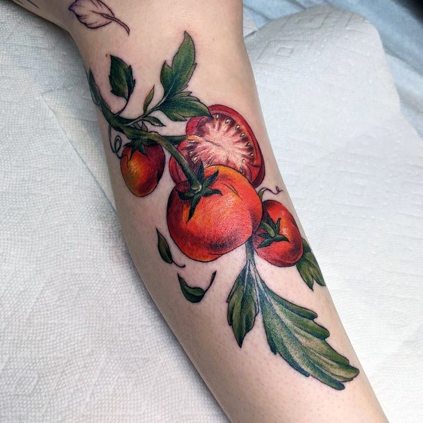 Decorative Looks For Womens Tomato Tattoo