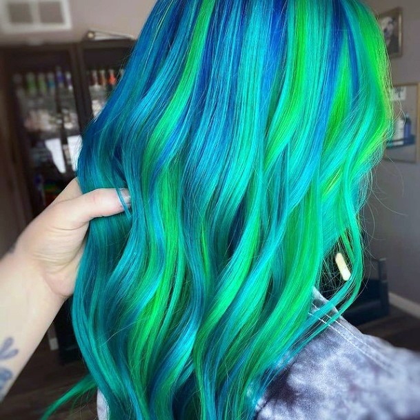 Decorative Looks For Womens Turquoise Hairstyles