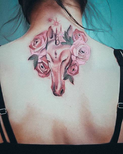 Decorative Looks For Womens Unicorn Tattoo