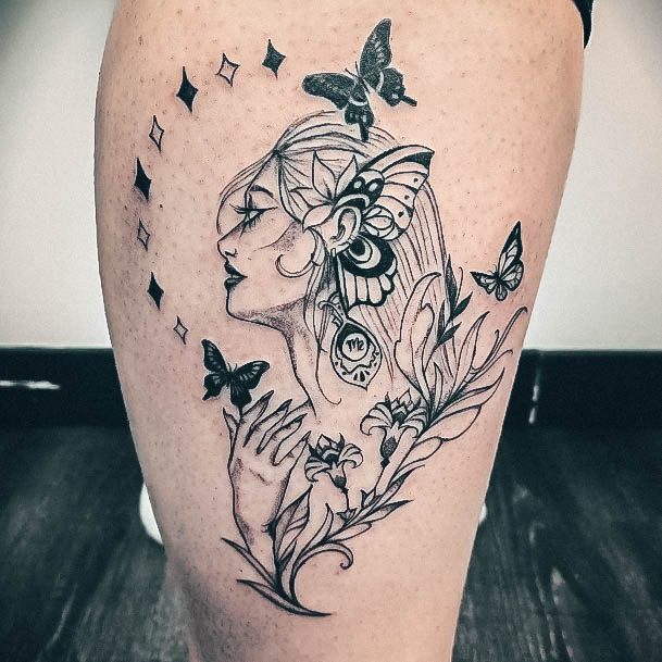 Decorative Looks For Womens Virgo Tattoo