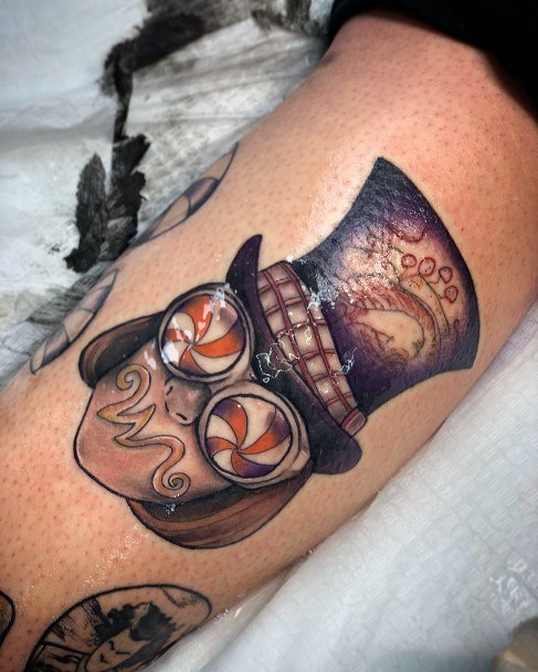 Decorative Looks For Womens Willy Wonka Tattoo