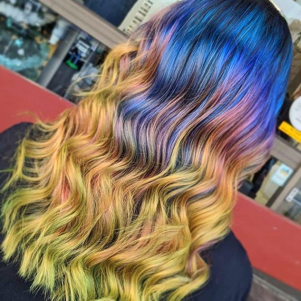 Decorative Looks For Womens Yellow Ombre Hairstyles