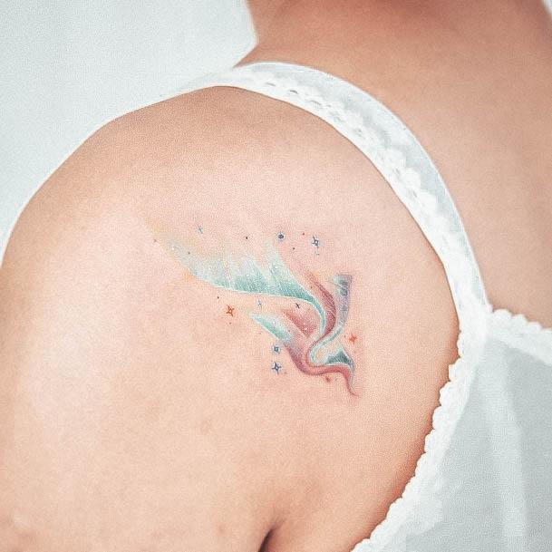 Decorative Meaningful Tattoo On Female