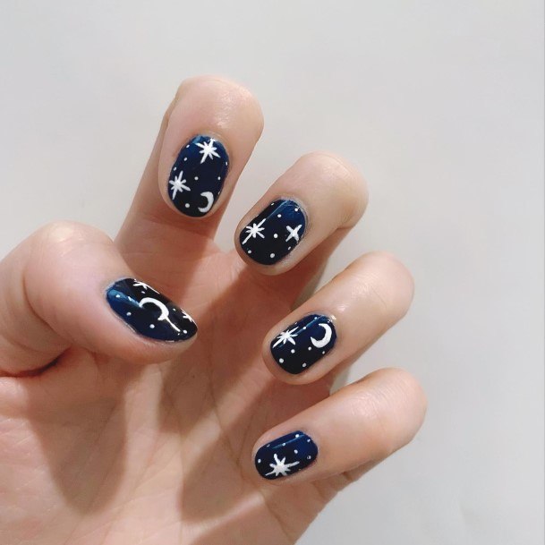 Decorative New Moon Nail On Female