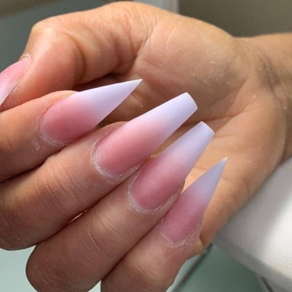 Decorative Ombre Nail On Female