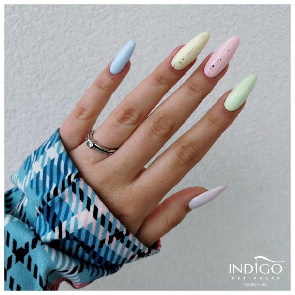 Decorative Pastel Nail On Female