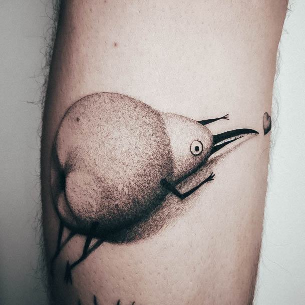 Decorative Pear Tattoo On Female