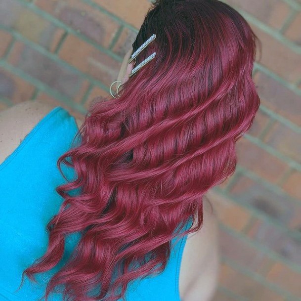 Decorative Red Hairstyles On Female