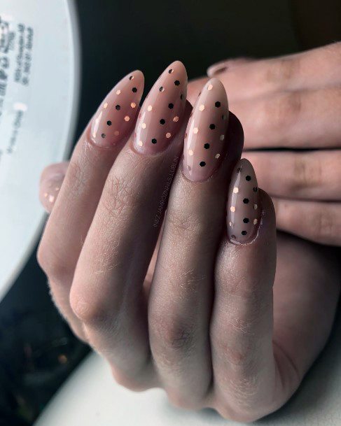 Decorative Rose Gold Nail On Female