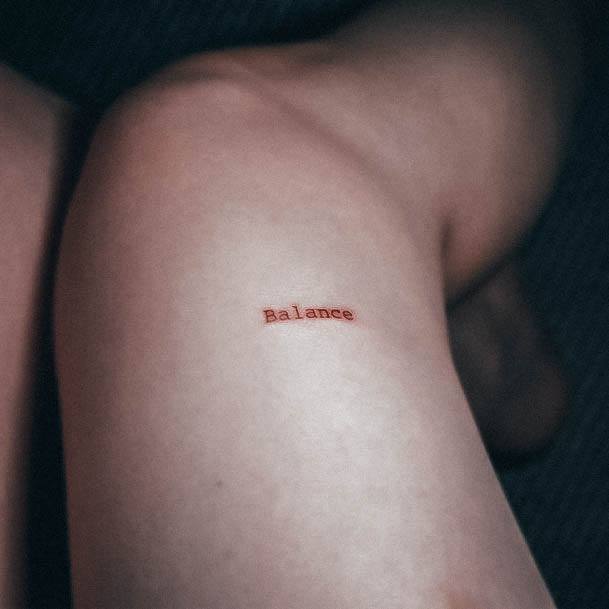 Decorative Small Meaningful Tattoo On Female