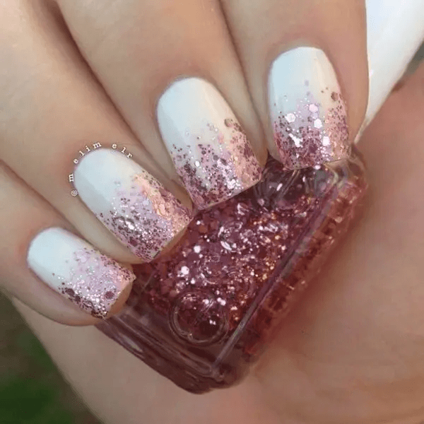 Decorative Square Ombre Nail On Female