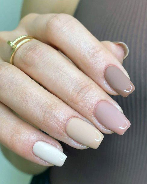 Decorative Tan Beige Dress Nail On Female