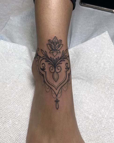 Decorative Tattoo Womens Ankle