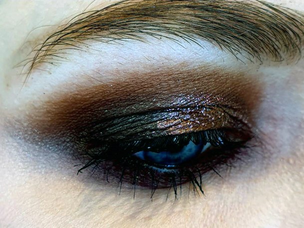 Deep Brown Eyeshadow Women