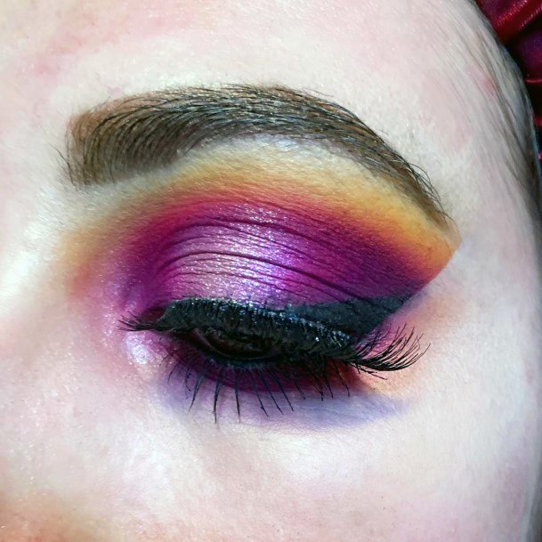 Deep Purple And Pink Eyeshadow Women