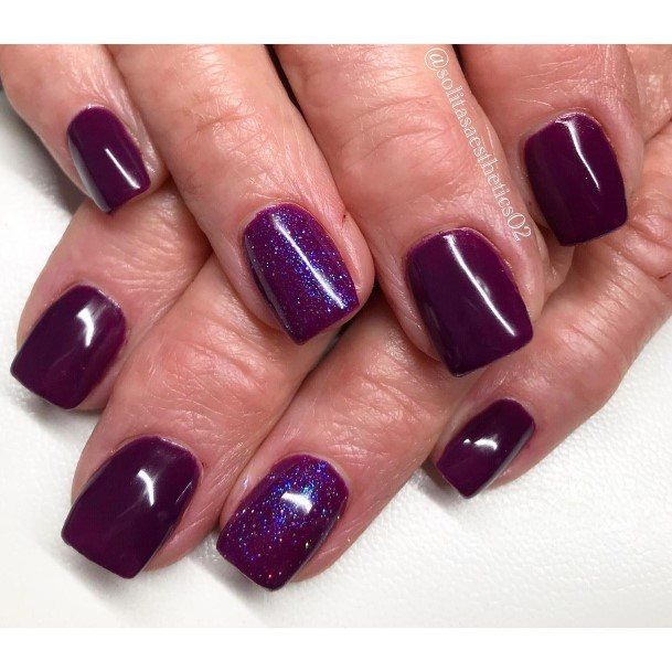 Deep Purple Deep Purple Nail Designs For Girls