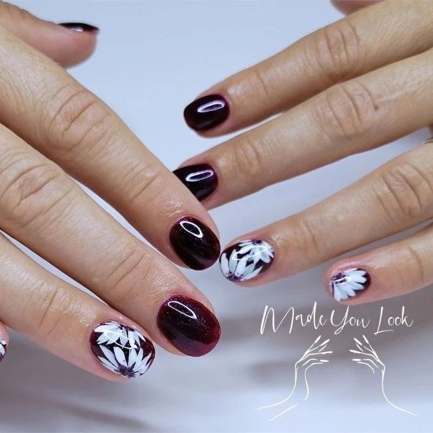 Deep Purple Womens Nail Designs