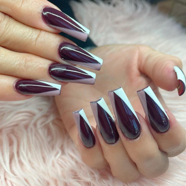 Deep Purpleic Womens Deep Purple Nail Designs