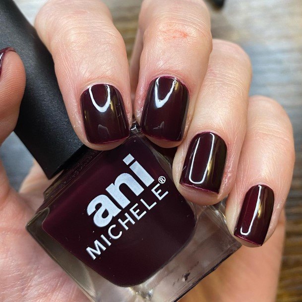 Deep Red Nails Feminine Ideas