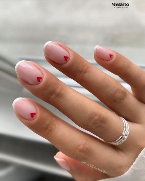 Deep Red Womens Feminine Deep Red Nails