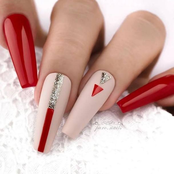 Deep Redic Womens Deep Red Nail Designs