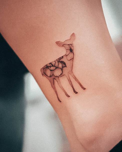 Deer Female Tattoo Designs