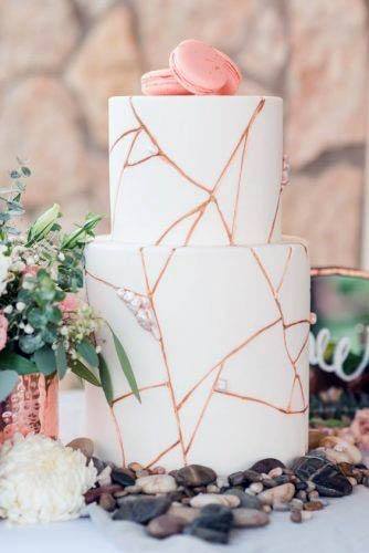 Delectable Wedding Cake Rose Gold Design Decor Ideas