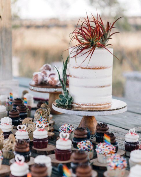 Delectable Wedding Cupcake Ideas Chocolate Colorful Sprinkles Tasty Inspiration