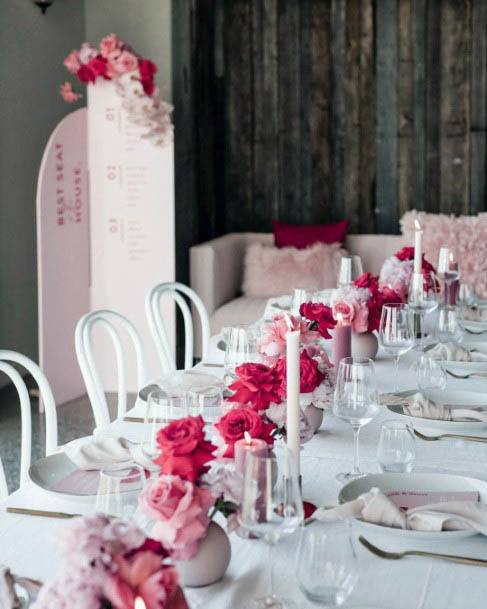 Delicate Pink Flowers Wedding
