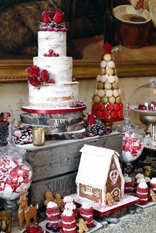 Delicious Christmas Wedding Food Bar Sweets Ideas